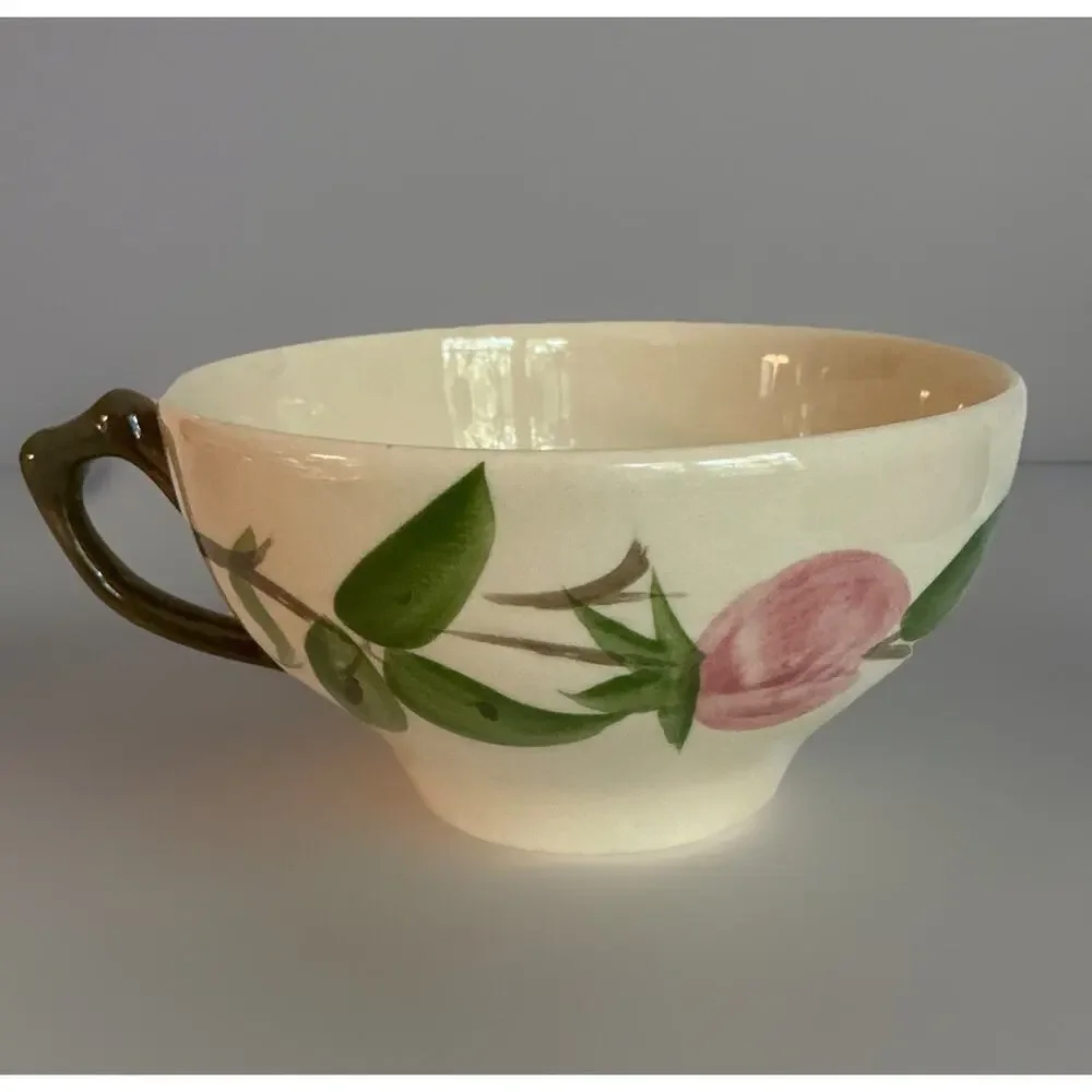 Set of 2 Floral Ceramic Tea Cups - Made in England